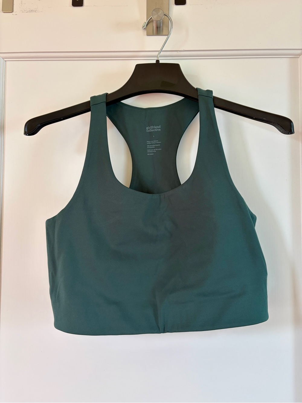 Girlfriend Collective Moss Racerback Sports Bra NWOT